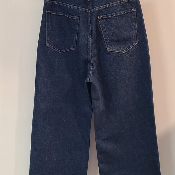 MOTHER Deep Indigo Wide Leg Jeans - Picture 5 of 6